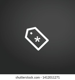 Tag vector icon. Tag concept stroke symbol design. Thin graphic elements vector illustration, outline pattern for your web site design, logo, UI. EPS 10.
