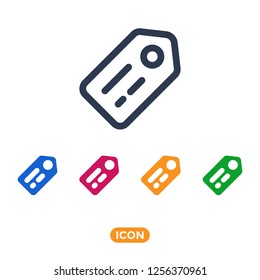 Tag Vector Icon. Flat symbol of meta data
