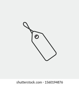 Símbolo de ilustración de icono de vector de etiqueta