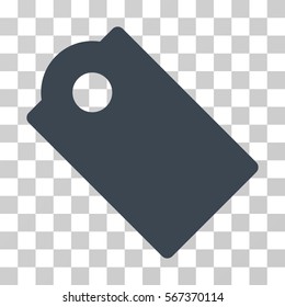 Tag vector icon. Illustration style is flat iconic smooth blue symbol on a transparent background.