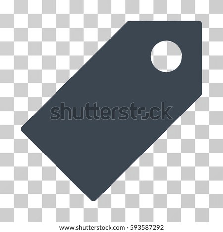 Tag vector icon. Illustration style is flat iconic smooth blue symbol on a transparent background.