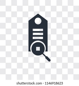 Tag vector icon isolated on transparent background, Tag logo concept