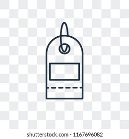 Tag vector icon isolated on transparent background, Tag logo concept