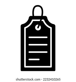 tag vector icon isolated on white background