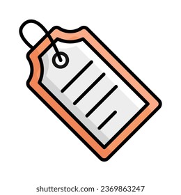 tag vector icon isolated on white background