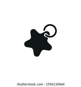  tag vector icon on white background