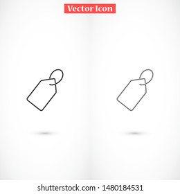 Tag vector icon. Tag icon for purchases and sales of goods. Tag icon on background. Tag, price icon label symbol