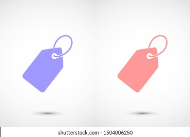 Icono de vector de etiqueta. Icono de etiqueta para compras y ventas de bienes. Icono de etiqueta en segundo plano. Etiqueta, símbolo de etiqueta de icono de precio