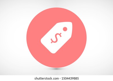 Tag vector icon. Tag icon for purchases and sales of goods. Tag icon on background. Tag, price icon label symbol