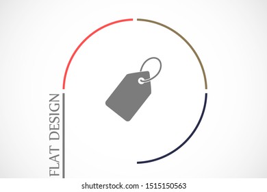 Tag vector icon. Tag icon for purchases and sales of goods. Tag icon on background. Tag, price icon label symbol