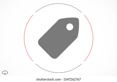 Tag vector icon. Tag icon for purchases and sales of goods. Tag icon on background. Tag, price icon label symbol