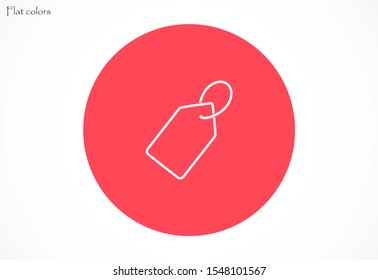 Tag vector icon. Tag icon for purchases and sales of goods. Tag icon on background. Tag, price icon label symbol