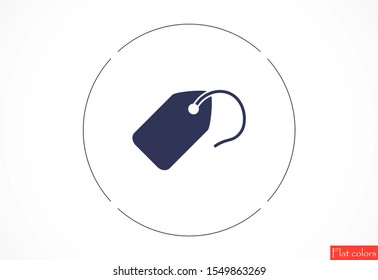 Tag vector icon. Tag icon for purchases and sales of goods. Tag icon on background. Tag, price icon label symbol