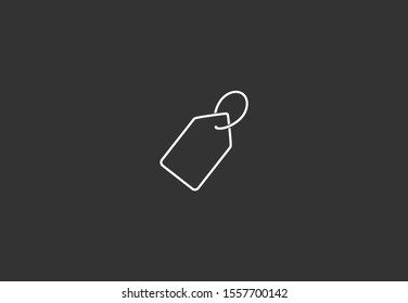 Tag vector icon. Tag icon for purchases and sales of goods. Tag icon on background. Tag, price icon label symbol