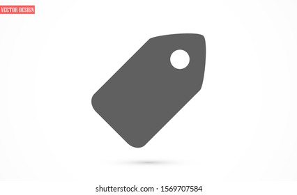 Tag vector icon. Tag icon for purchases and sales of goods. Tag icon on background. Tag, price icon label symbol
