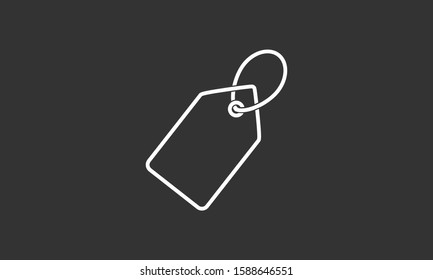 Tag vector icon. Tag icon for purchases and sales of goods. Tag icon on background. Tag, price icon label symbol