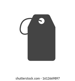 Tag vector icon. Tag icon for purchases and sales of goods. Tag icon on background