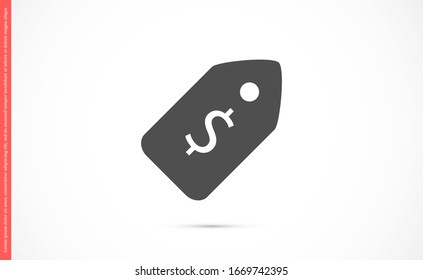 Icono de vector de etiqueta. Icono de etiqueta para compras y ventas de bienes. Icono de etiqueta en segundo plano. Etiqueta, símbolo de etiqueta de icono de precio