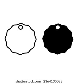 Tag vector icon set. Price illustration sign collection. Sales symbol or logo.