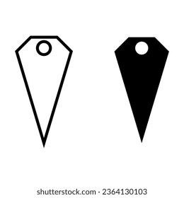Tag vector icon set. Price illustration sign collection. Sales symbol or logo.