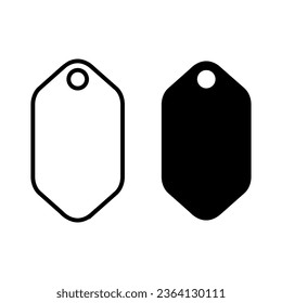 Tag vector icon set. Price illustration sign collection. Sales symbol or logo.