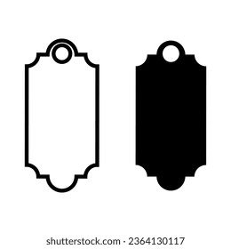 Tag vector icon set. Price illustration sign collection. Sales symbol or logo.