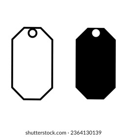 Tag vector icon set. Price illustration sign collection. Sales symbol or logo.