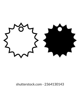 Tag-Vektorsymbol-Set. Sammlung von Preisillustrationszeichen. Verkaufssymbol oder -logo.