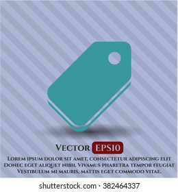 Icono de vector de etiqueta o símbolo