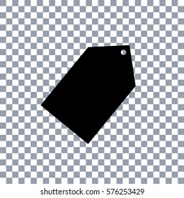 tag vector icon. Transparent background