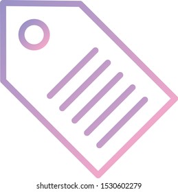  Tag Vector Icon With White Background
