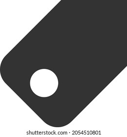 Tag vector illustration. Flat illustration iconic design of tag, isolated on a white background.