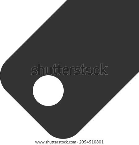 Tag vector illustration. Flat illustration iconic design of tag, isolated on a white background.