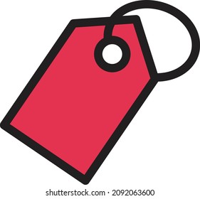 tag vector illustration isolated on a transparent background. stroke vector icons for concept or web graphics.