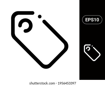 Tag vector modern and stylish line icon for digital website and apps