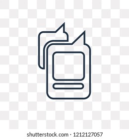 Tag vector outline icon isolated on transparent background, high quality linear Tag transparency concept can be used web and mobile