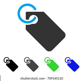 Tag vector pictogram. Style is a flat graphic symbol in black, grey, blue, green color variants. Designed for web and mobile apps.