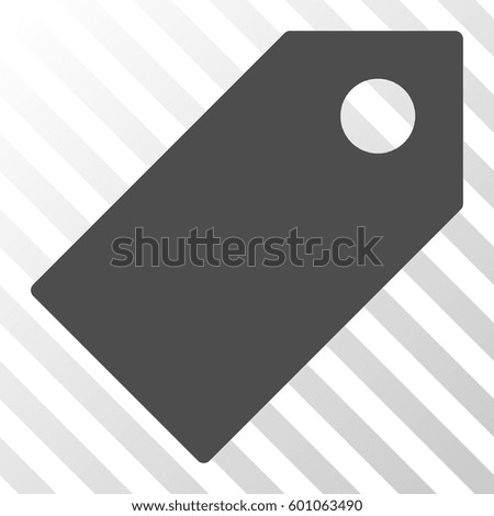 Tag vector pictograph. Illustration style is a flat iconic gray symbol on a transparent background.