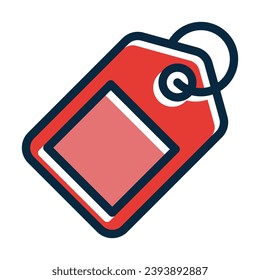 Tag Vector Thick Line Filled Dark Colors Icons For Personal And Commercial Use.
