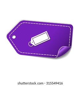 Tag Violet Vector Icon Design