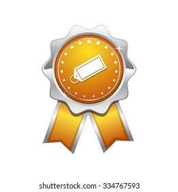 Tag Yellow Vector Icon Design