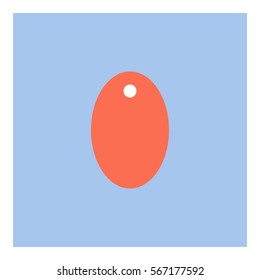 Tag_Price icon - Flat design, glyph style icon - Orange enclosed in a square