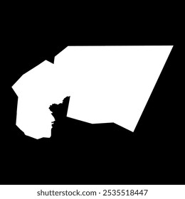 Tagant Regionskarte, Verwaltungsbezirk Mauretanien. Vektorgrafik.