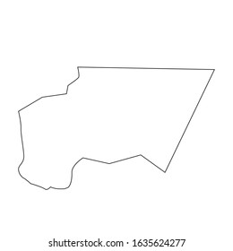 tagant region map of country of mauritania