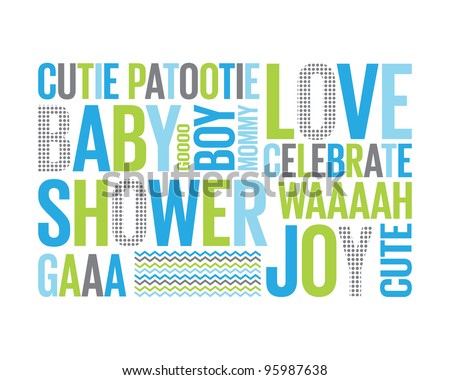 tagcloud different words reffering baby boy stock vector royalty words for baby boy