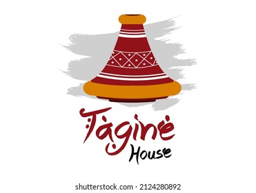 Tagine logo design, Moroccan dish, Moroccan food, tajine illustration, Tagine House,