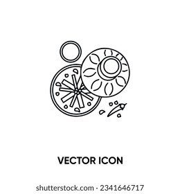 Icono de vector tagine. Ilustración vectorial plana moderna y simple para sitio web o aplicación móvil. Símbolo de la olla de tagine, ilustración del logotipo. Gráficos vectoriales perfectos para píxeles	