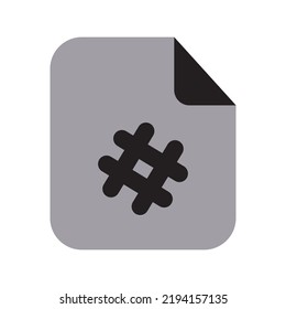 Tagline Files Icon Two Tone Solid