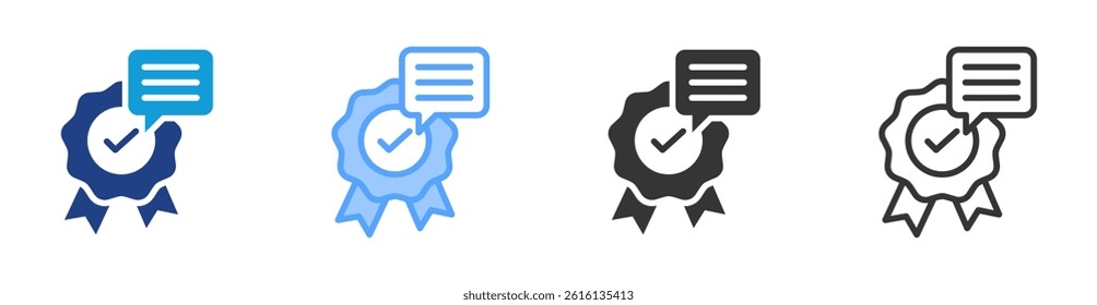 Tagline icon set multiple style collection