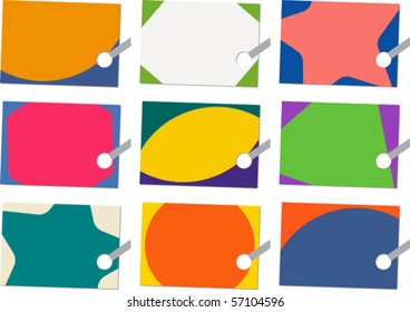 Tags! #1 - Colorful Set of Labels. Vector Illustration.